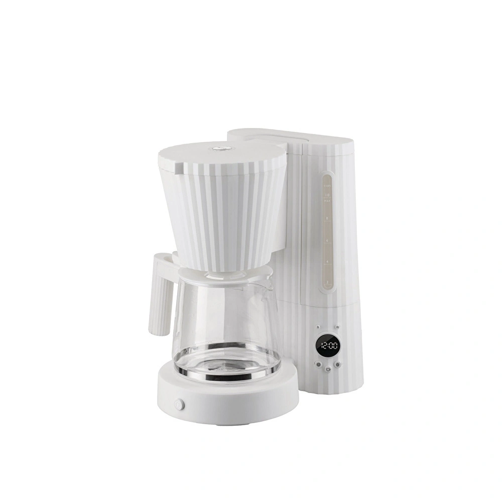 Alessi Plisse Filtre Kahve Makinesi 1,5 L Beyaz görseli 1