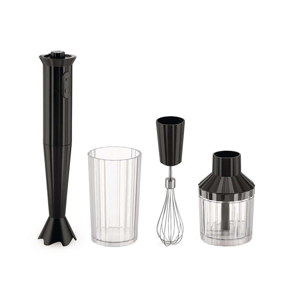 Alessi Plisse Blender Seti Siyah görseli 1