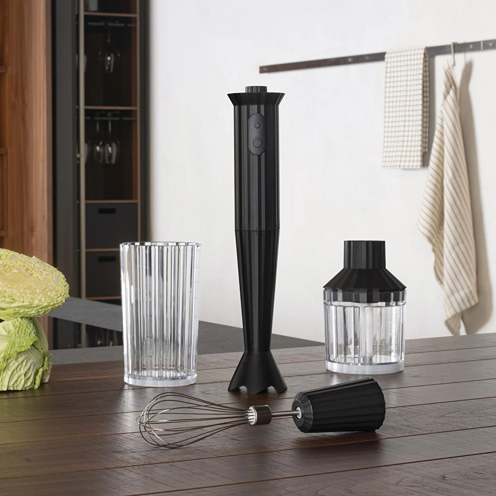 Alessi Plisse Blender Seti Siyah görseli 3
