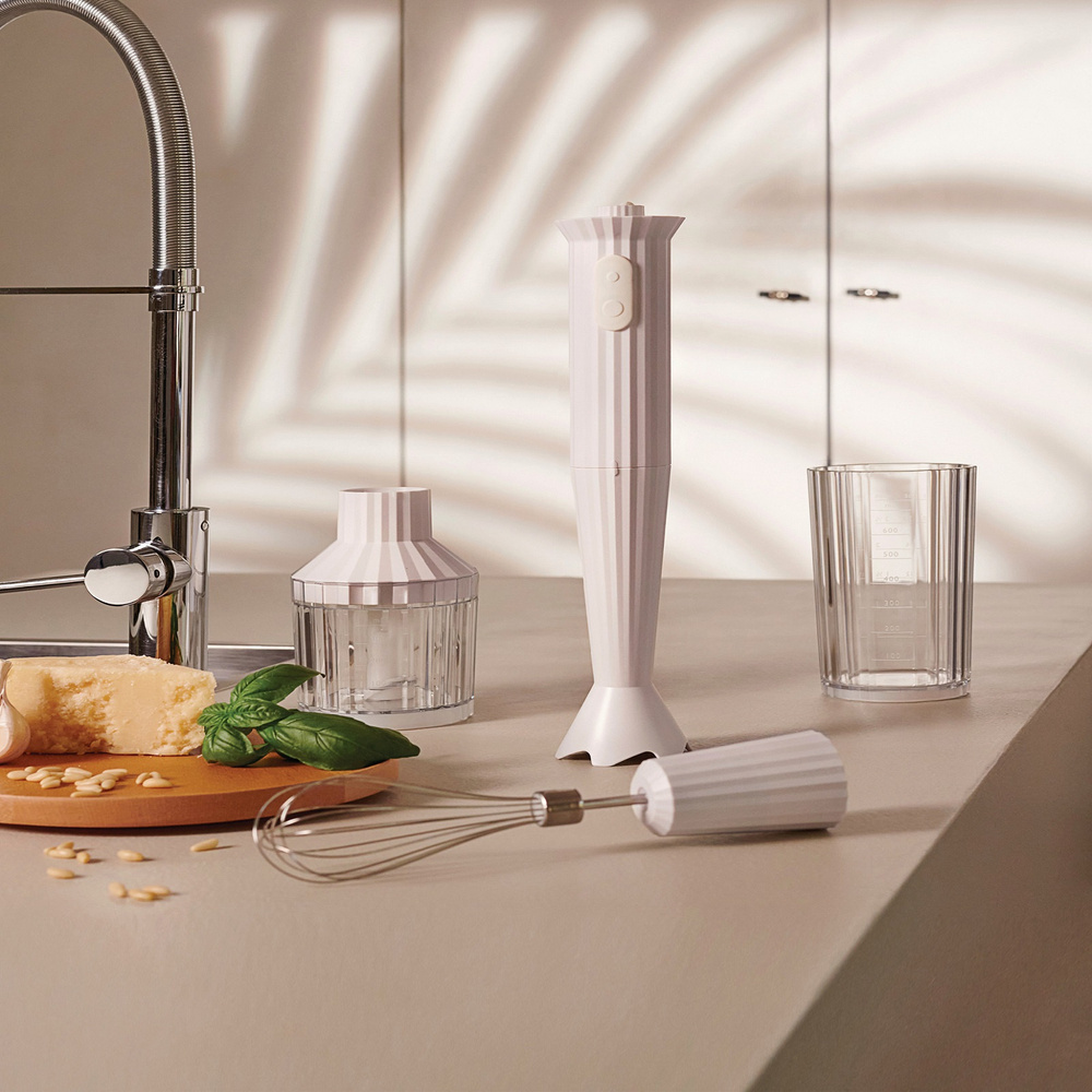 Alessi Plisse Blender Seti Beyaz görseli 4