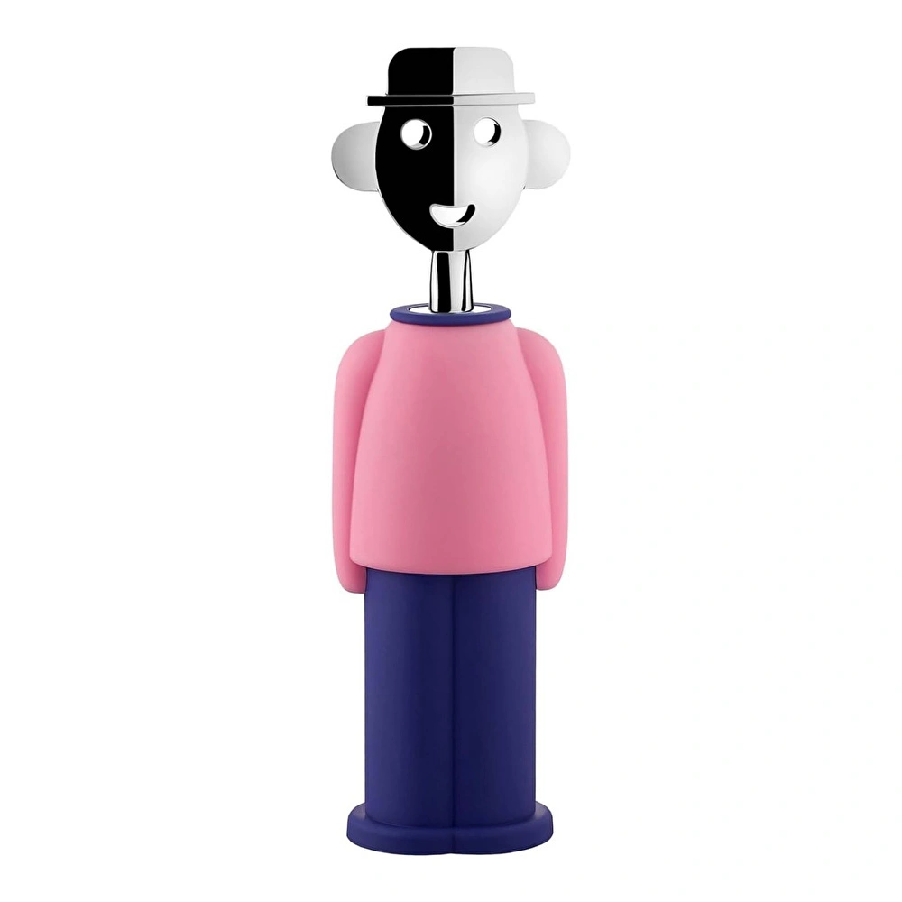 Alessi Alessandro M. Tirbüşon 21 cm x 6 cm Pembe-Mavi görseli 1