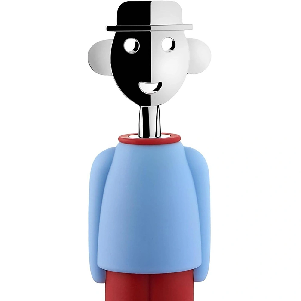 Alessi Alessandro M. Tirbüşon 21 cm x 6 cm Mavi-Kırmızı görseli 2