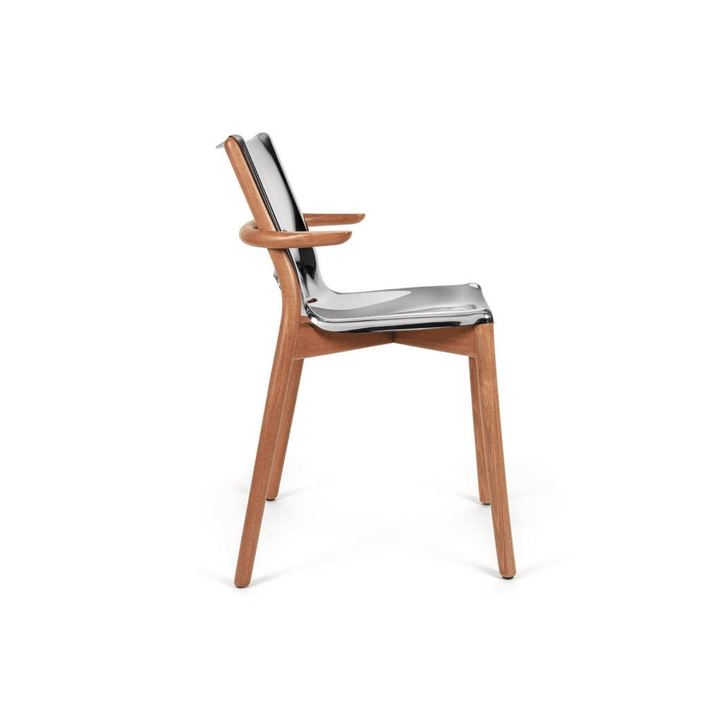 Alessi Poele Kolçaklı Sandalye 53 cm x 56 cm x 81 cm Gümüş görseli 4