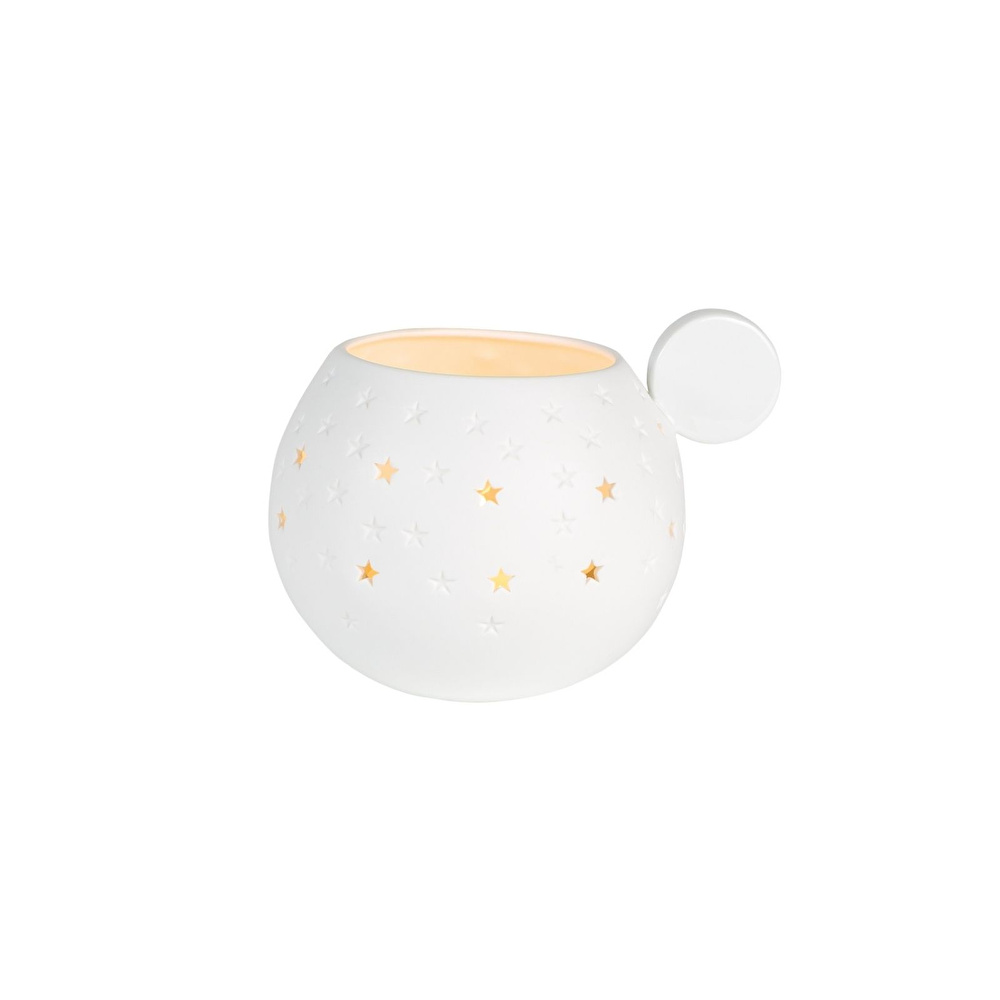 Rader Porselen Top Yıldızlı Tealight Mumluk görseli 1
