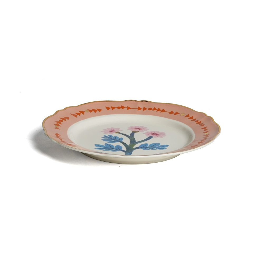 Bitossi Home Botanica Flower Porselen Yemek Tabağı 26,5 cm Turuncu görseli 2
