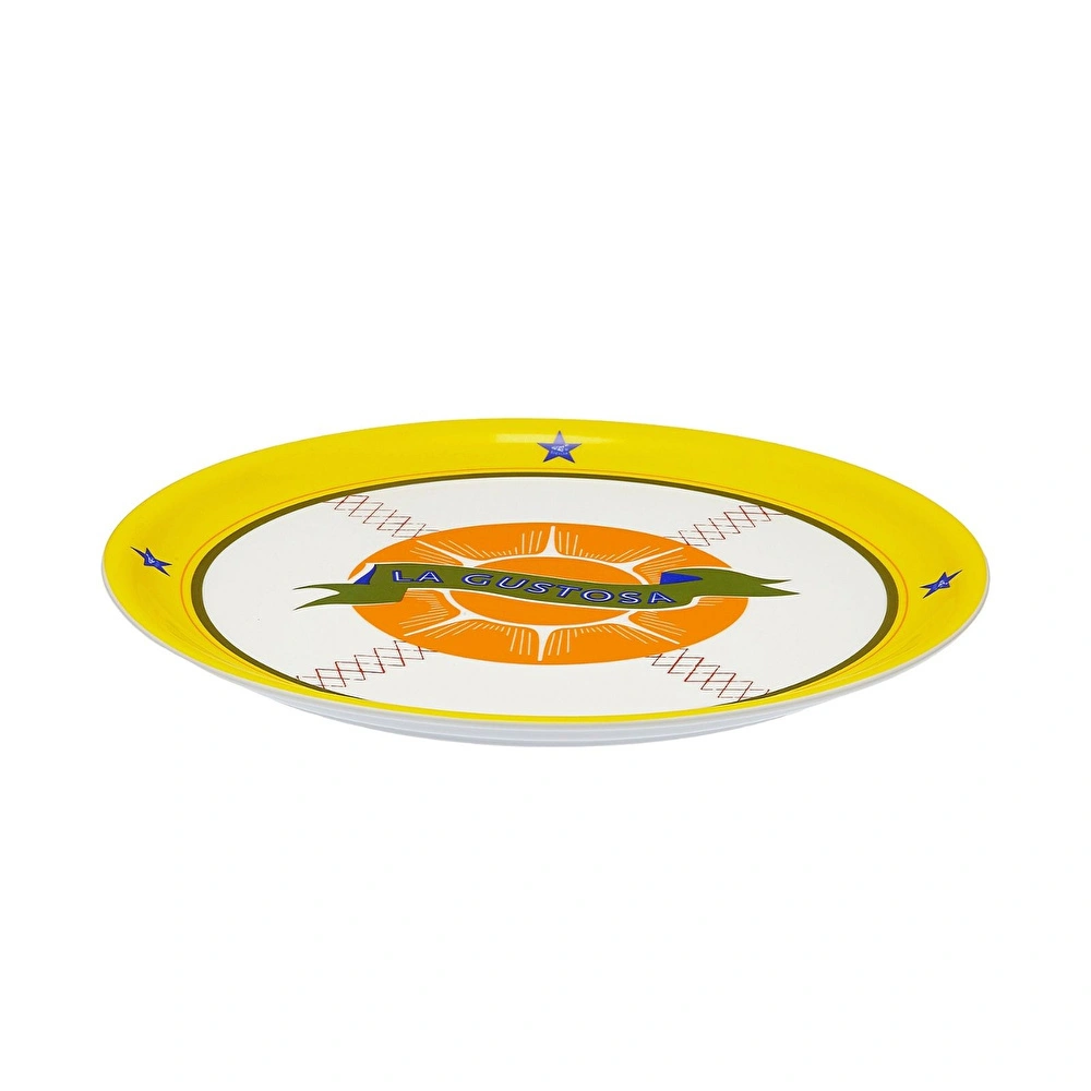 Bitossi Home Bel Paese La Gustosa Porselen Pizza Tabağı 32 cm Sarı görseli 2
