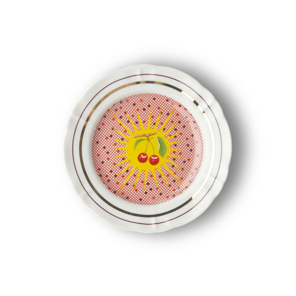 Bitossi Home Bel Paese Cherries Porselen Meyve Tabağı 20,5 cm görseli 1