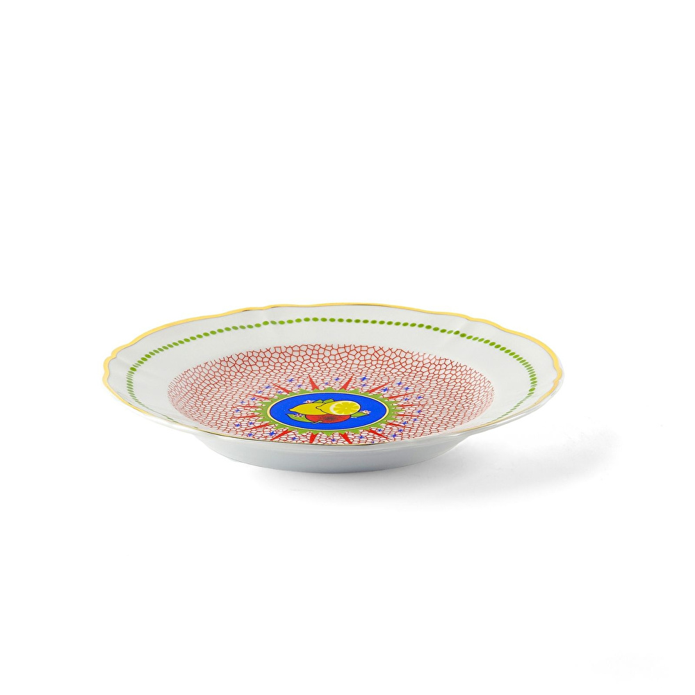 Bitossi Home Bel Paese Lemon Porselen Meyve Tabağı 20,5 cm görseli 2