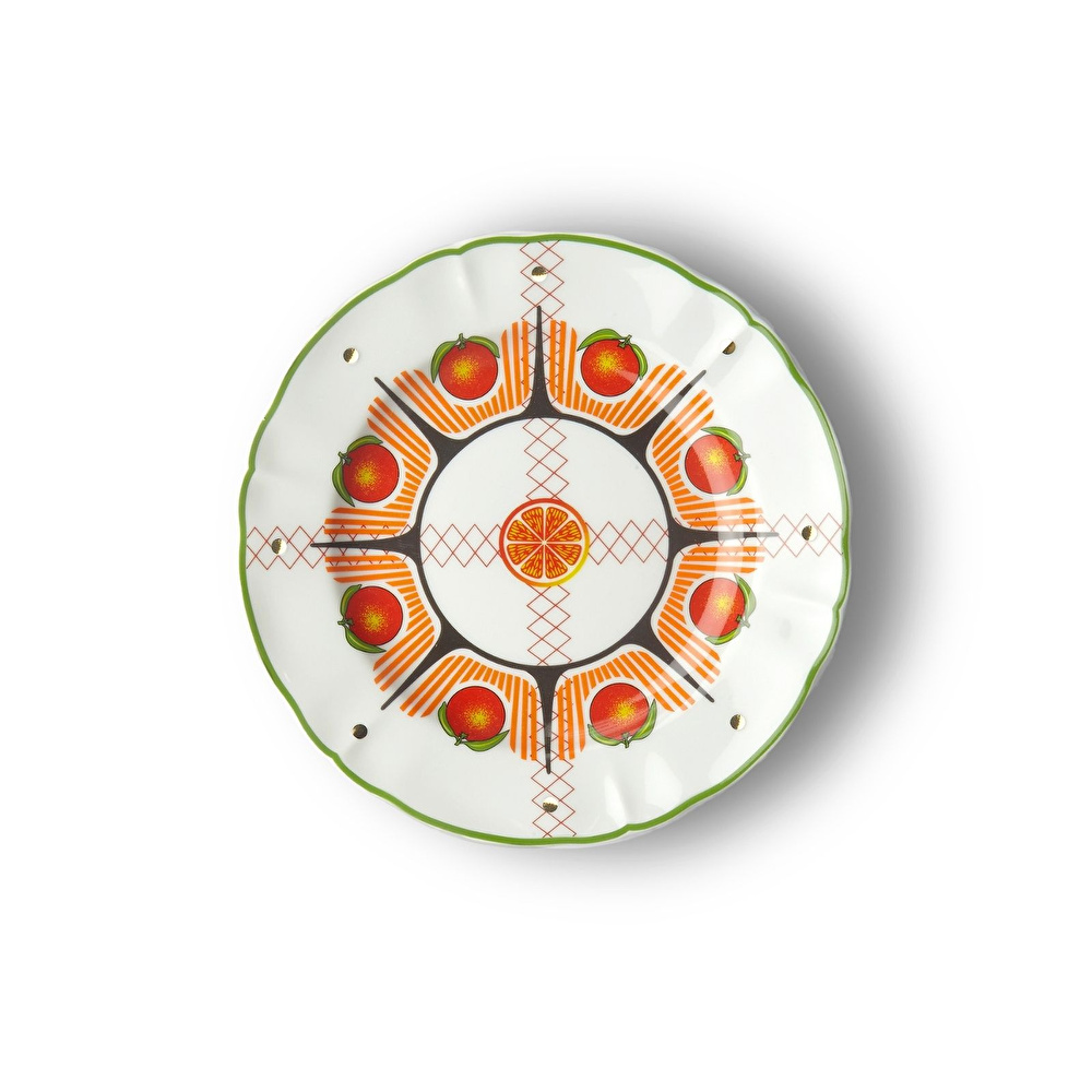 Bitossi Home Bel Paese Orange Porselen Meyve Tabağı 20,5 cm görseli 1