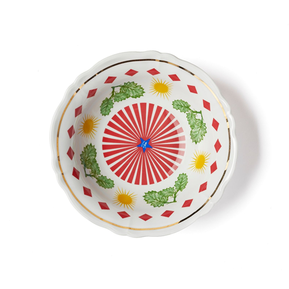 Bitossi Home Bel Paese Leaves Porselen Salata Kasesi 26 cm görseli 1