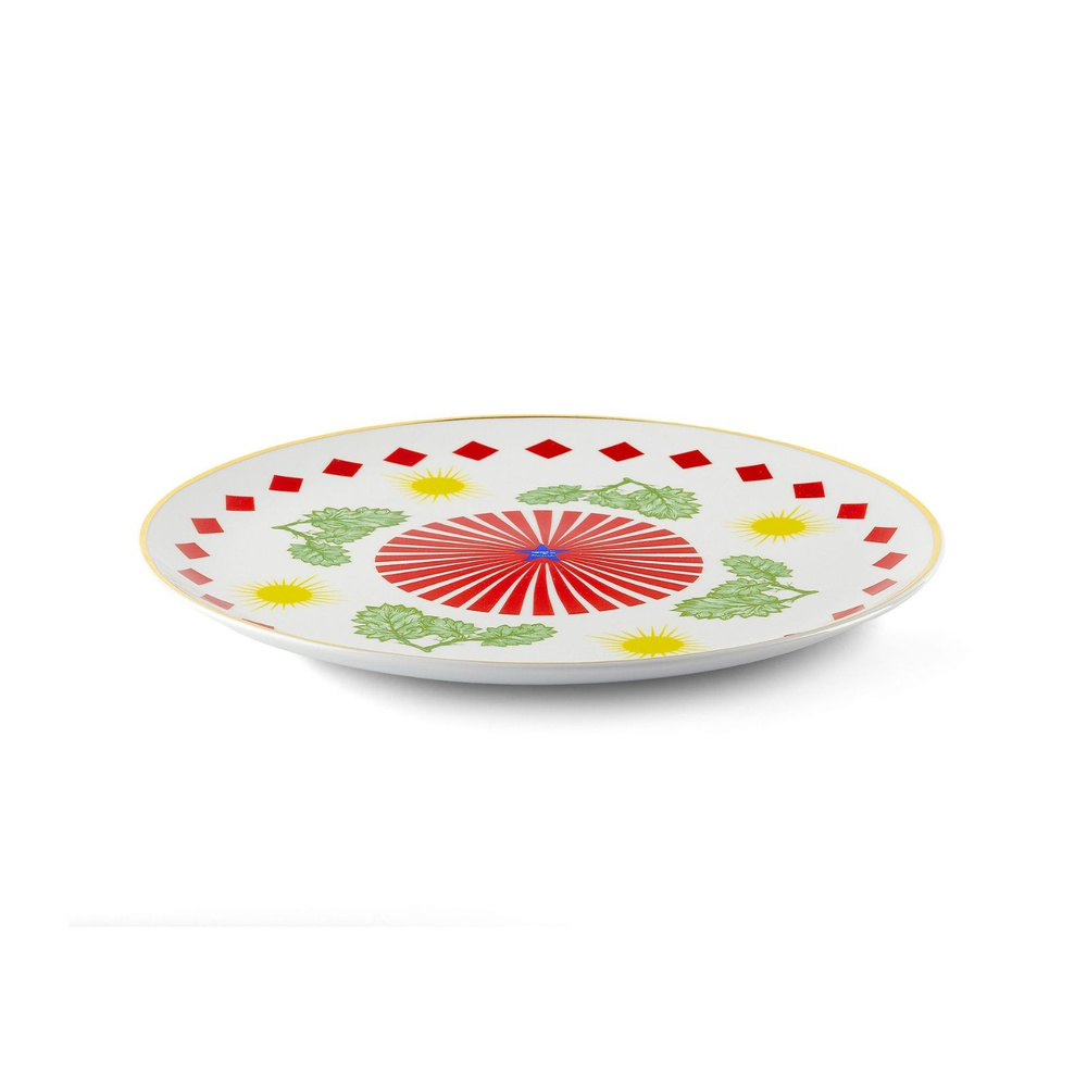 Bitossi Home Bel Paese Leaves Porselen Yuvarlak Tabak 32 cm görseli 2