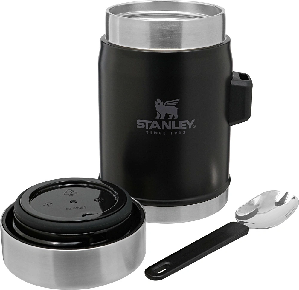 Stanley Legendary Food Jar Hammertone Kaşıklı Yemek Termosu 400 ml Matte Black görseli 2