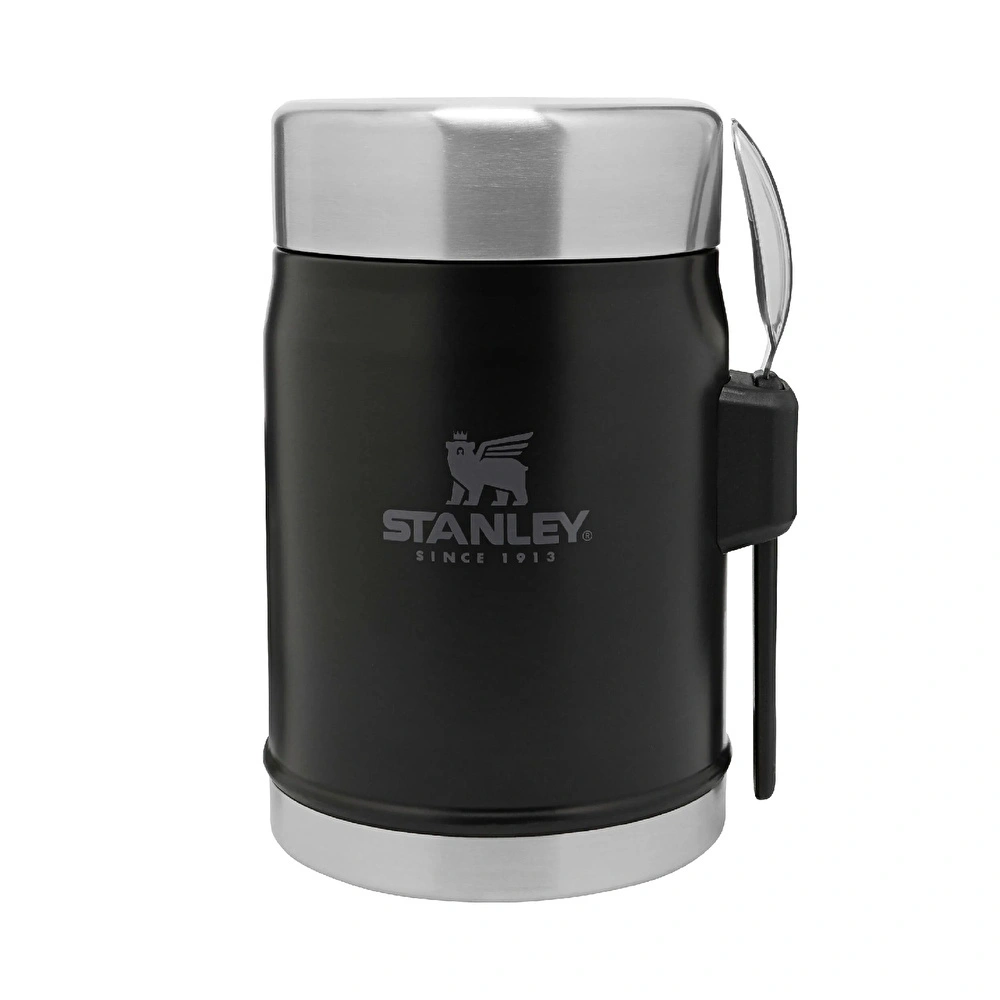 Stanley Legendary Food Jar Hammertone Kaşıklı Yemek Termosu 400 ml Matte Black görseli 1