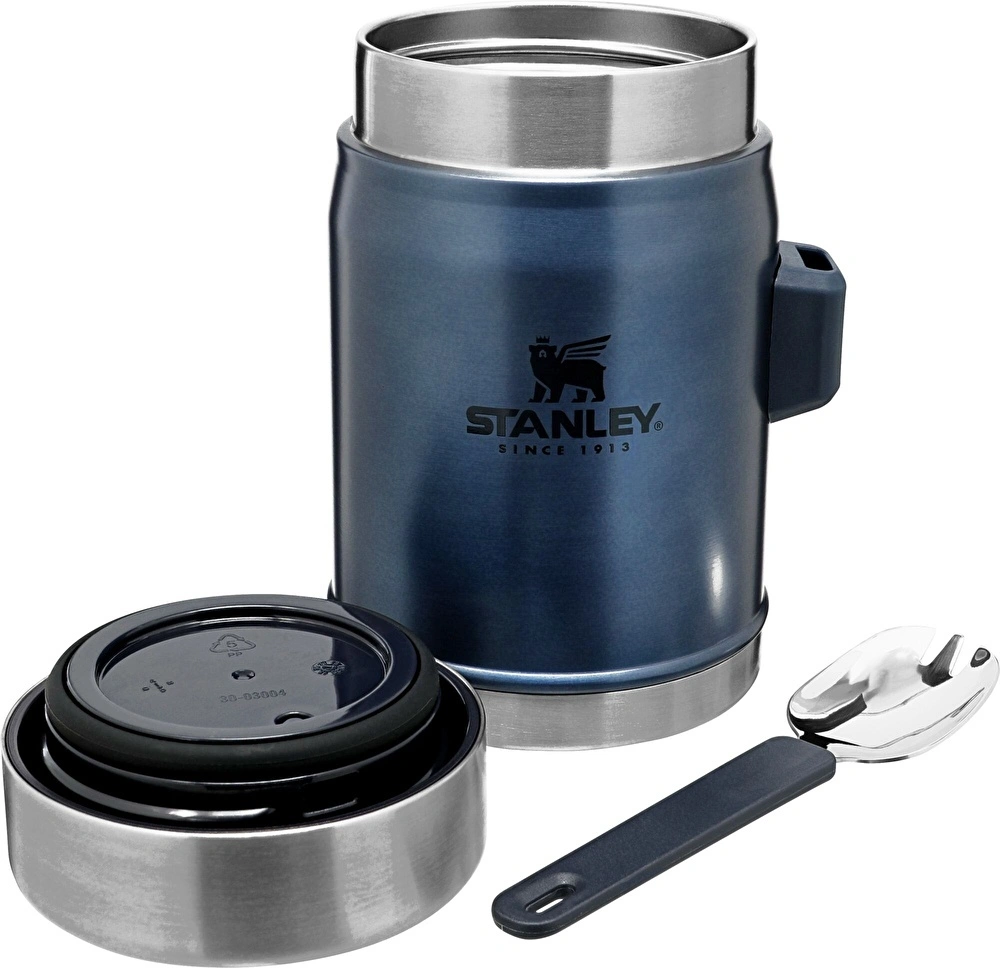 Stanley Legendary Food Jar Hammertone Kaşıklı Yemek Termosu 400 ml Lacivert görseli 4