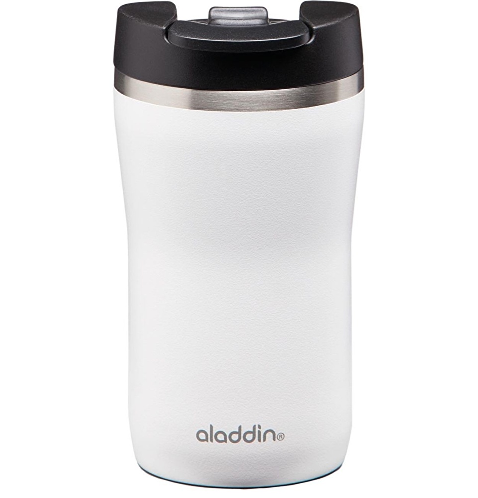 Aladdin Cafe Thermavac Leak-Lock Beyaz Paslanmaz Çelik El Termosu Kupa 0.25 Lt  görseli 1