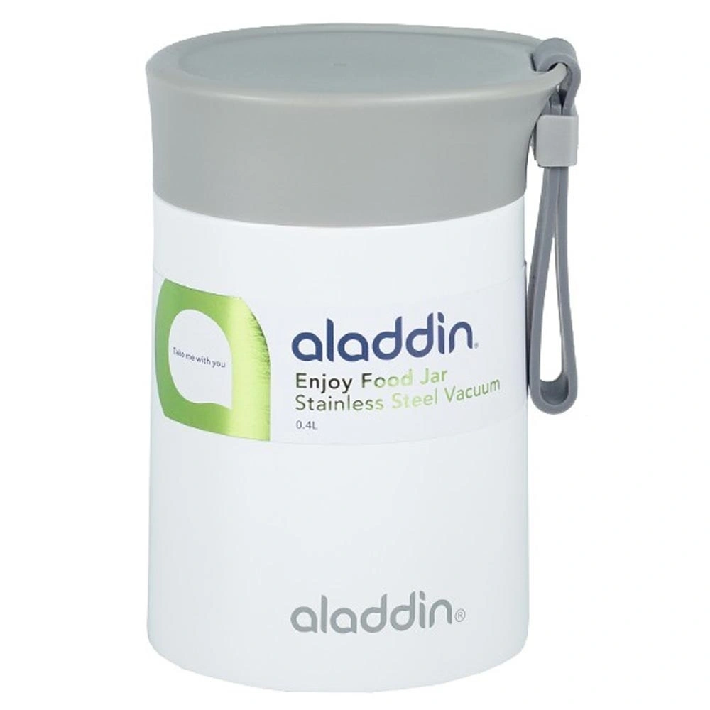 Aladdin Enjoy Beyaz Paslanmaz Çelik Yemek Termosu 0,40 Lt görseli 1