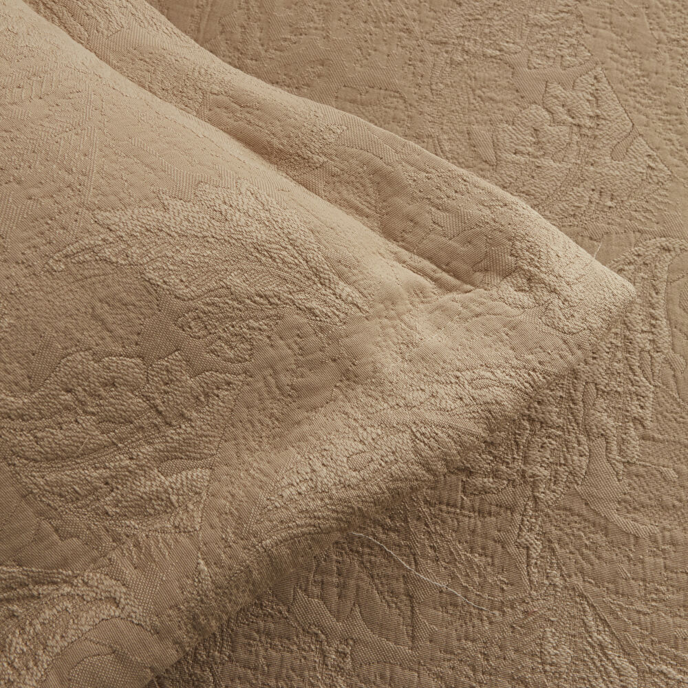 Karaca Home Olivia Çift Kişilik Yatak Örtüsü Seti Bej thumbnail 6