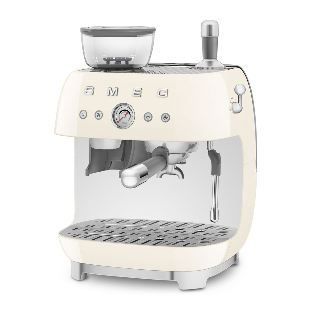 Smeg Öğütücülü Espresso Kahve Makinesi Cream Egf03creu görseli 4