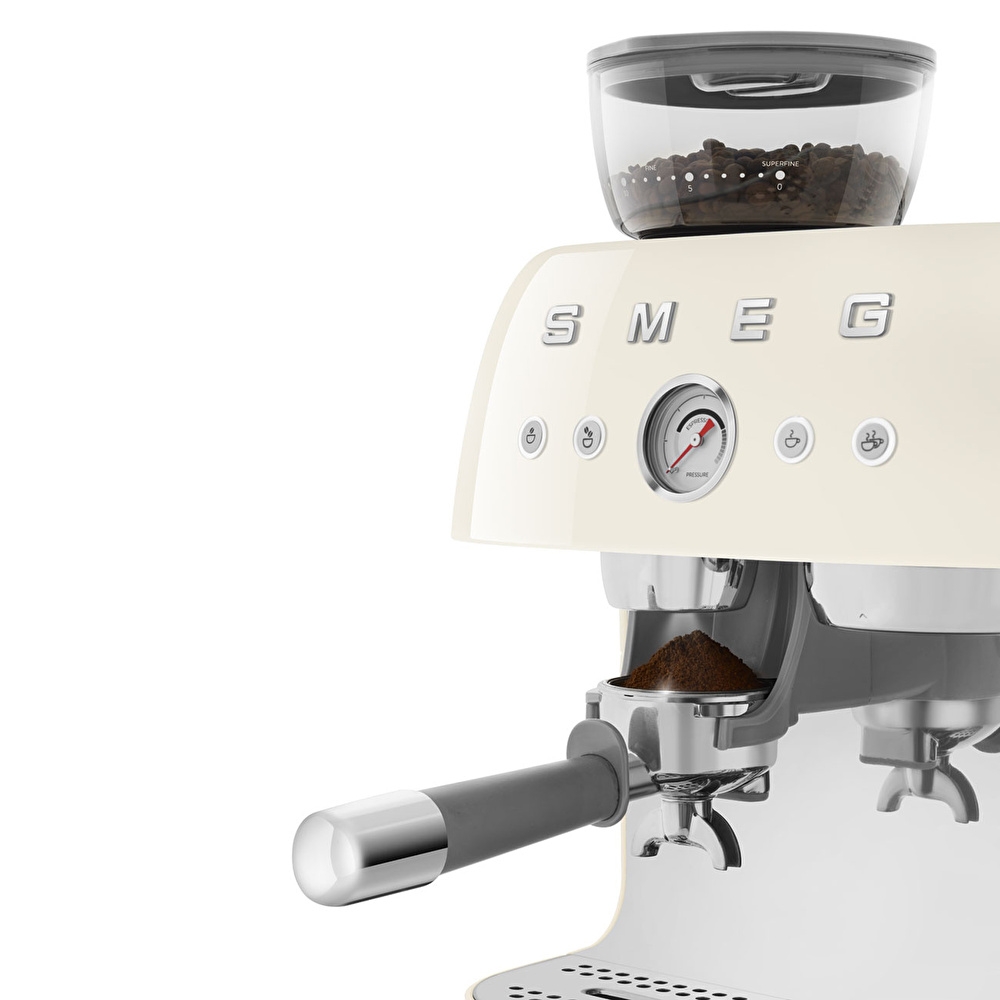Smeg Öğütücülü Espresso Kahve Makinesi Cream Egf03creu görseli 6