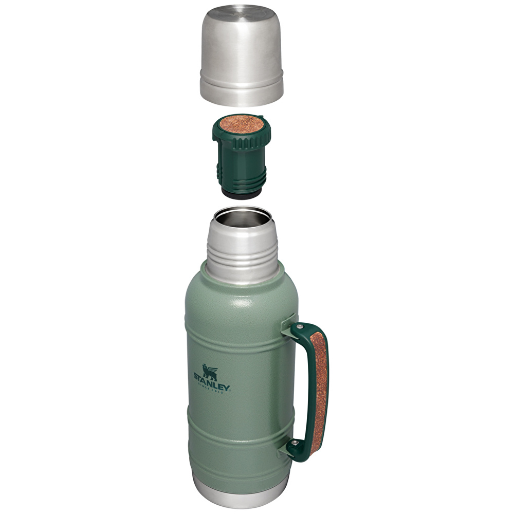 Stanley The Artisan Paslanmaz Çelik Hammertone Termos 1,4L Green görseli 3