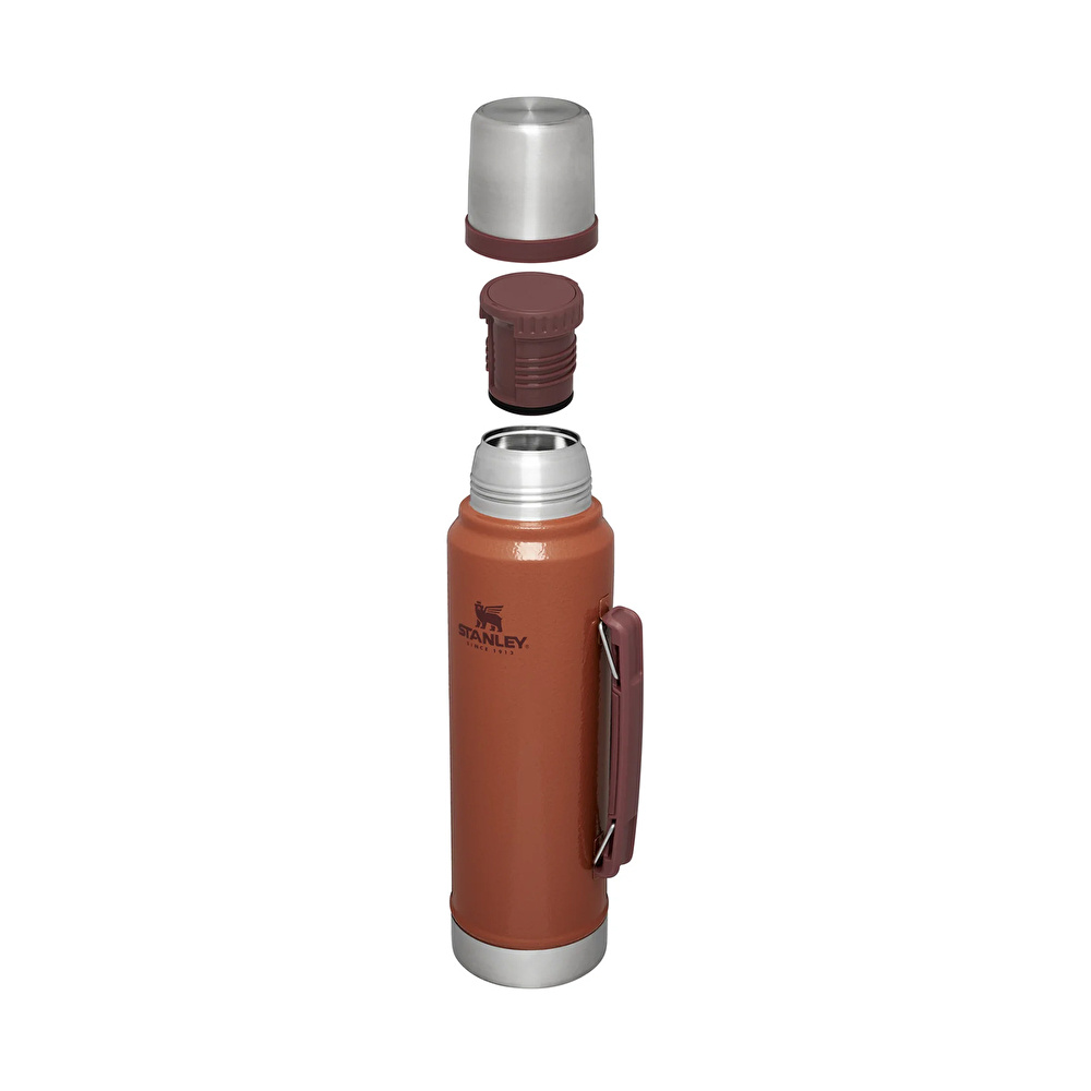 Stanley Legendary Classic Hammertone Clay Termos 1L Clay görseli 3