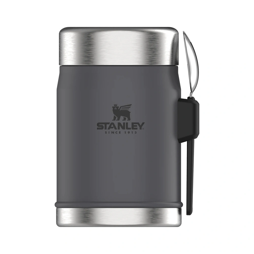 Stanley Legendary Food Jar 0,40L Kaşıklı Charcoal görseli 1