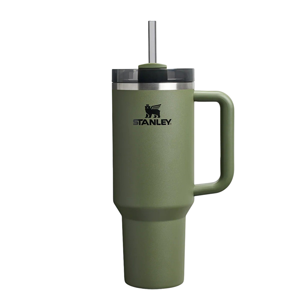 Stanley The Quencher Flowstate Tumbler Pipetli Termos Bardak 1,18L Dried Pine görseli 1