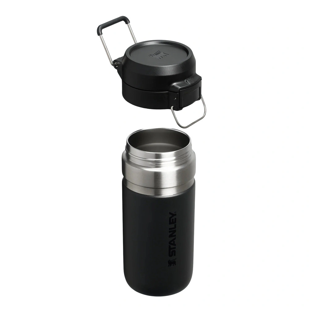 Stanley The Quick Flip Water Bottle Paslanmaz Çelik Termos 0,47L Black görseli 3