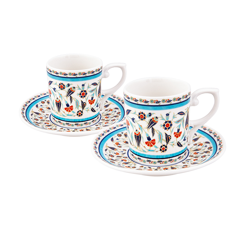 Emsan Tulipa 6 Kişilik Kahve Fincan Takımı 80 ml görseli 2