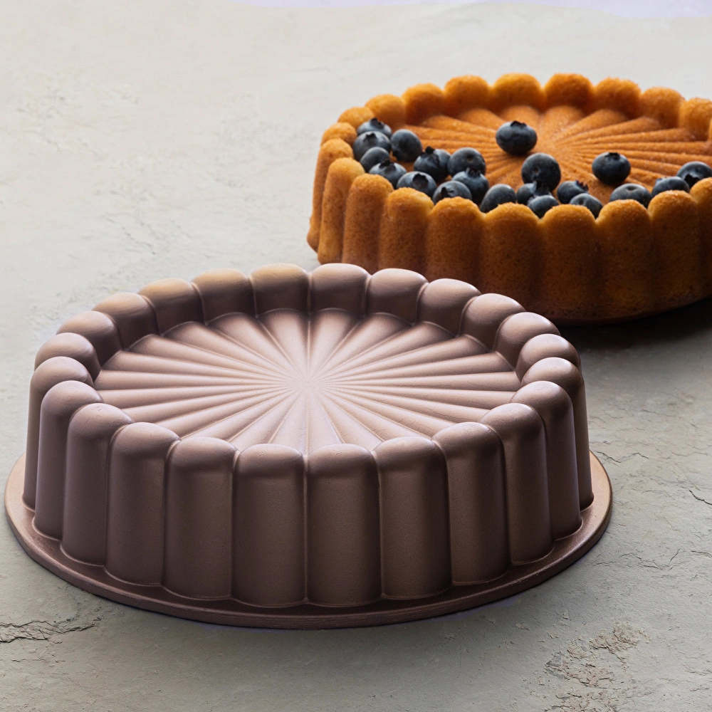 Emsan Mira 22 cm Tart Kalıbı Golden Pink görseli 1