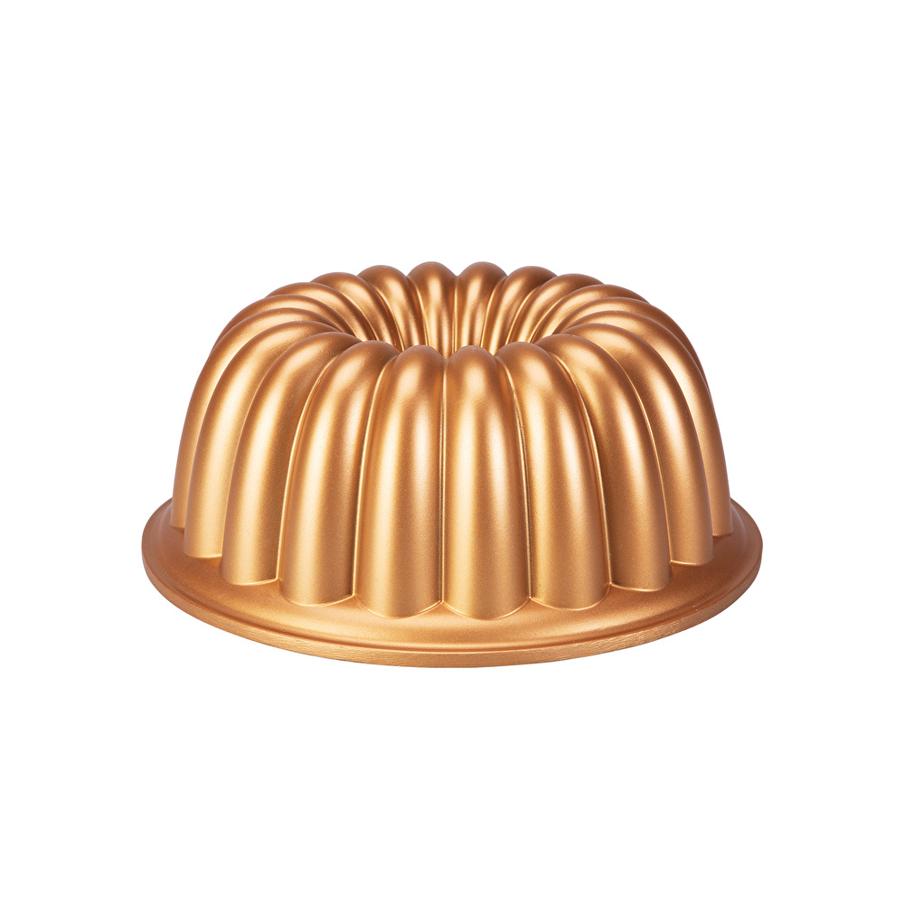 Emsan Arya Döküm Kek Kalıbı Gold 24 cm görseli 2