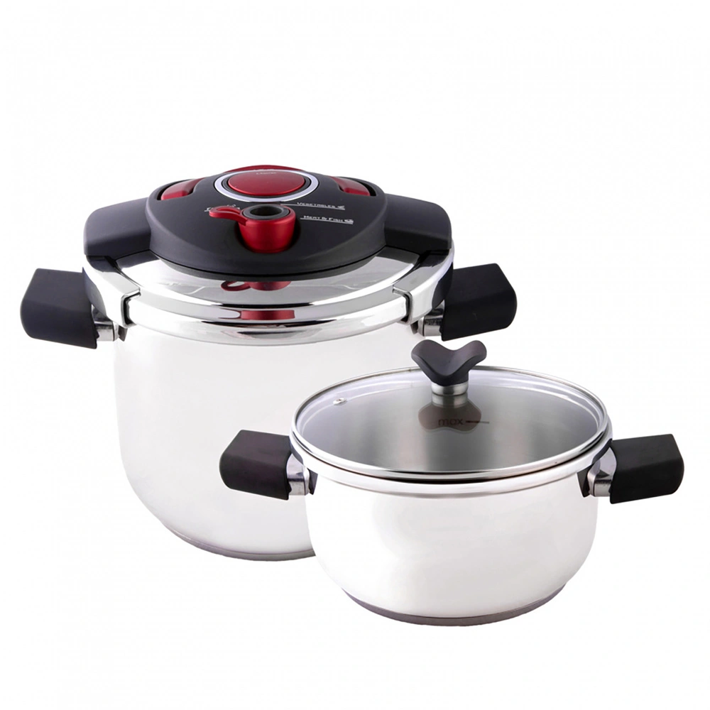 Emsan Innocook Düdüklü Tencere Seti Kırmızı 4+6,5 Lt görseli 1