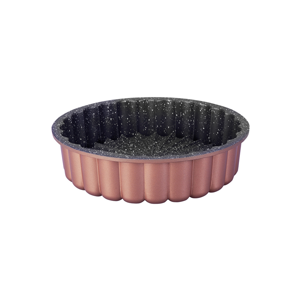 Emsan Mira 22 cm Tart Kalıbı Golden Pink görseli 3