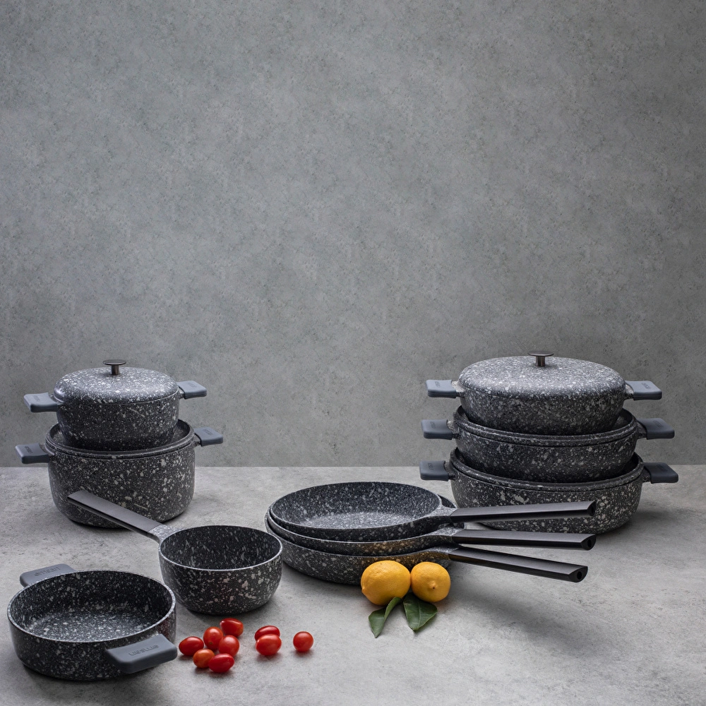 Emsan Perge Döküm Wok Tava 30 cm görseli 7