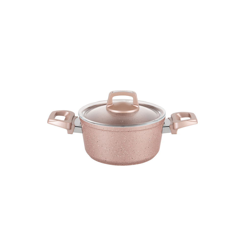Emsan Brava 14 Parça Granit Tencere Seti Golden Pink görseli 5