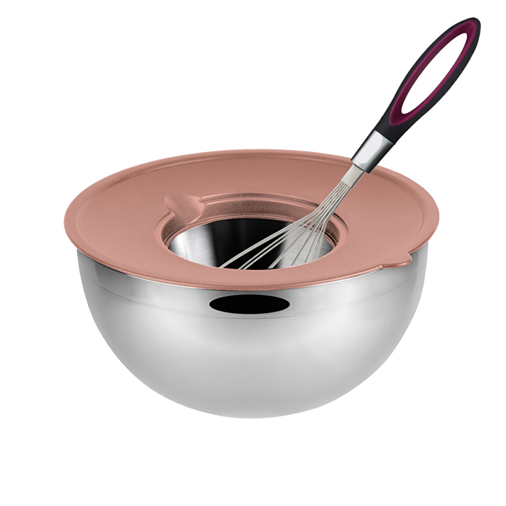 Emsan Demre 3 in 1 Golden Pink Çok Amaçlı Karıştırma ve Saklama Kabı görseli 2