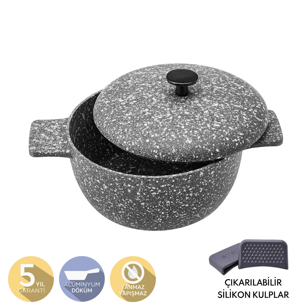 Emsan Perge Döküm Derin Tencere  20 cm görseli 2