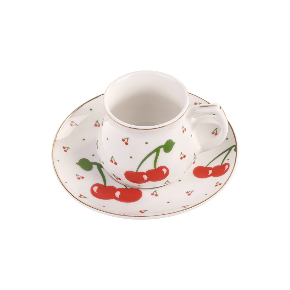 Emsan Küpeli 6 Kişilik Kahve Fincanı Takımı 80 ml görseli 6