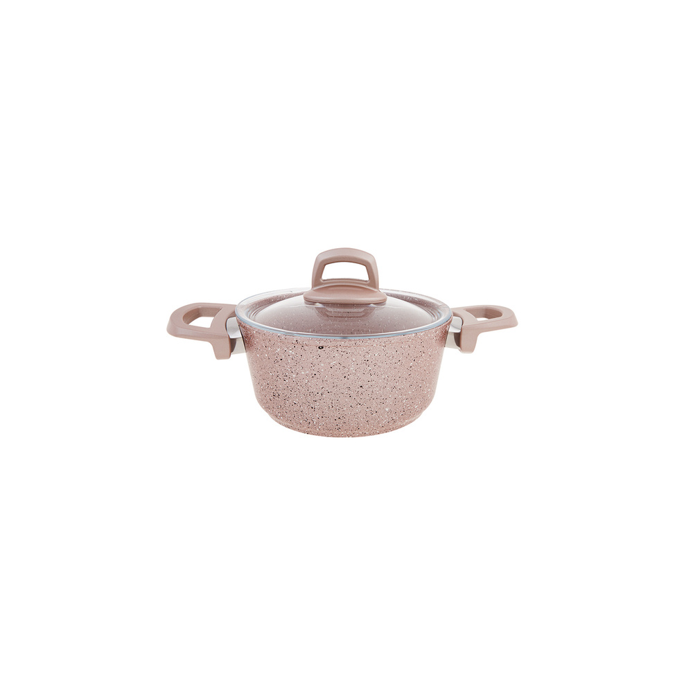 Emsan Premium-S Pro Gold Pink 7 Parça Granit Tencere Seti görseli 4