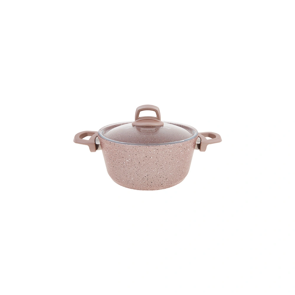 Emsan Premium-S Pro Gold Pink 7 Parça Granit Tencere Seti görseli 6