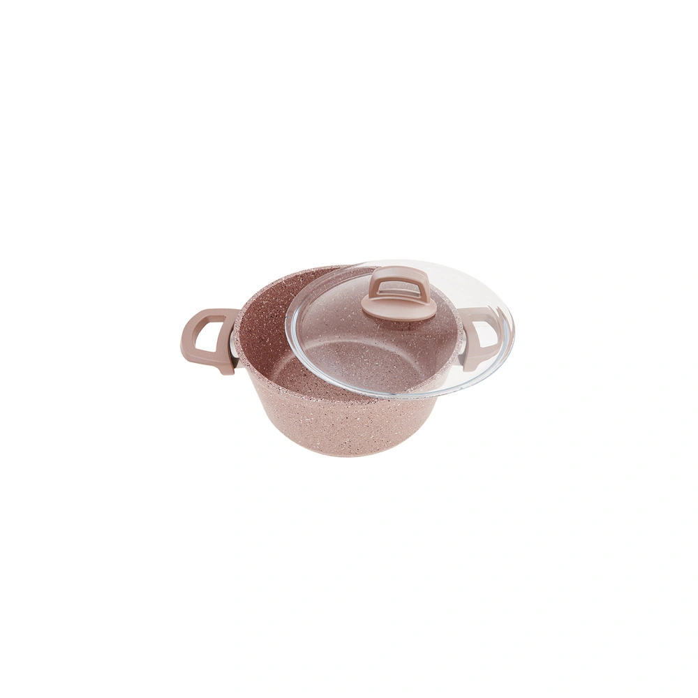 Emsan Premium-S Pro Gold Pink 7 Parça Granit Tencere Seti görseli 7