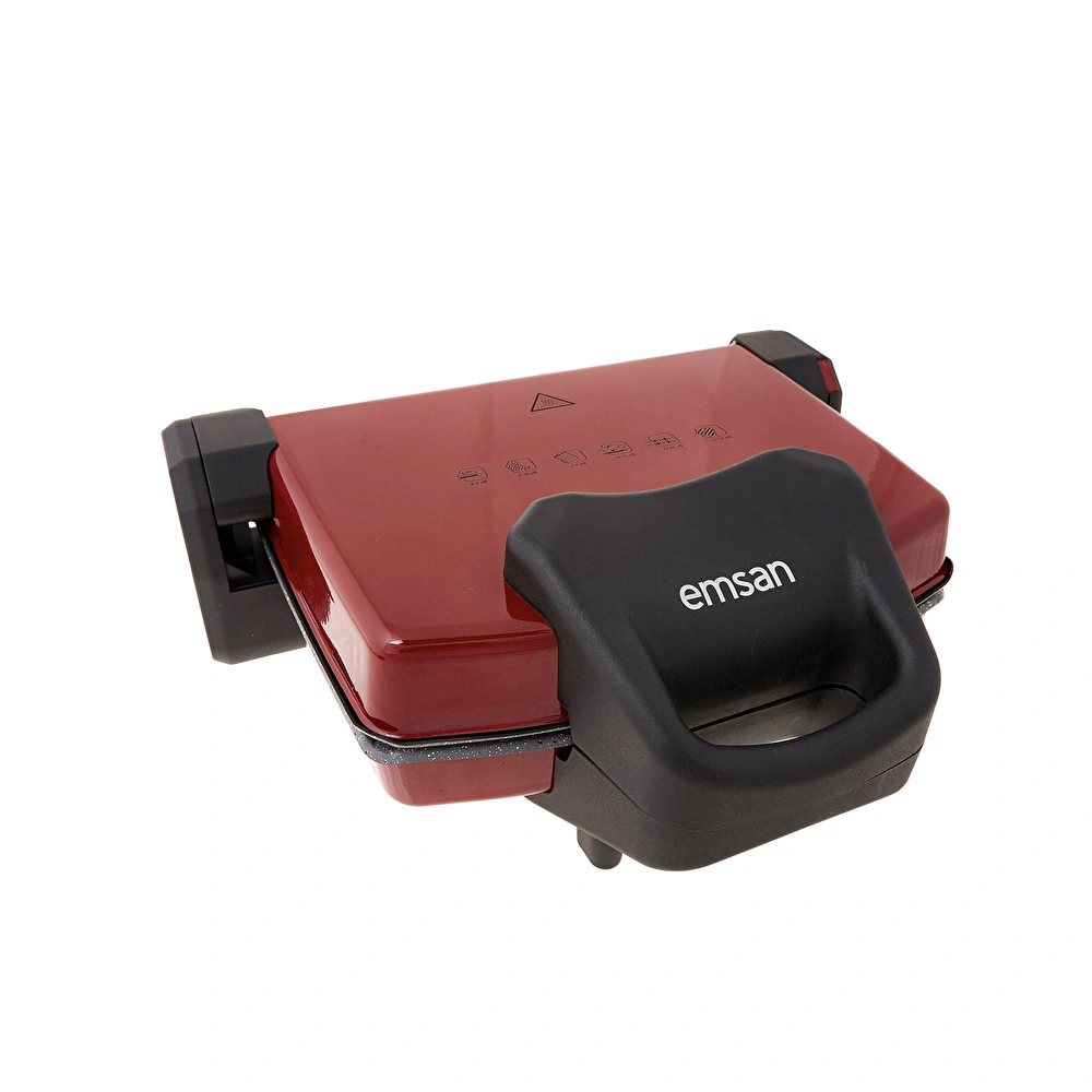 Emsan Power Master Granit 1800w Kırmızı Tost Makinesi görseli 6