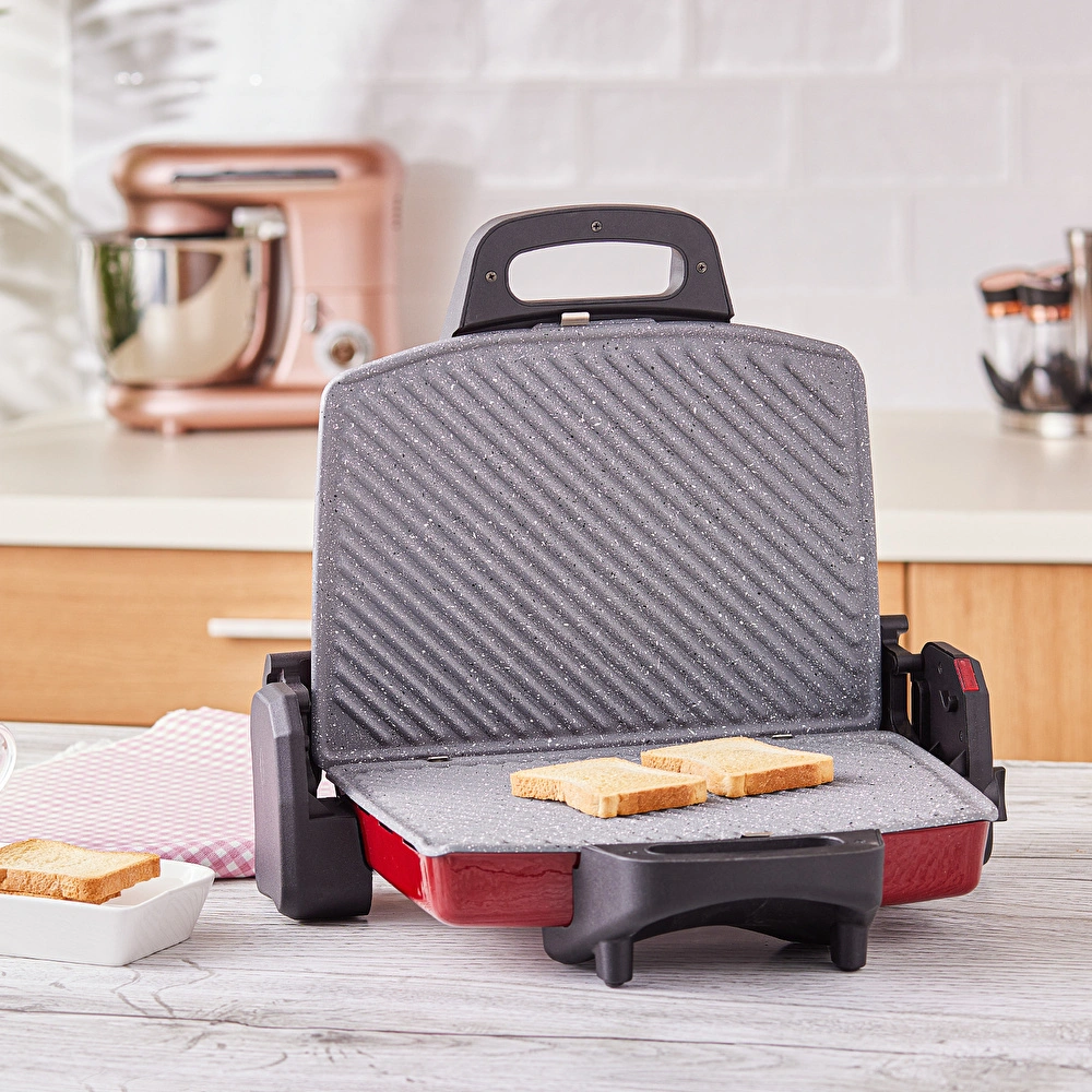 Emsan Power Master Granit 1800w Kırmızı Tost Makinesi görseli 4