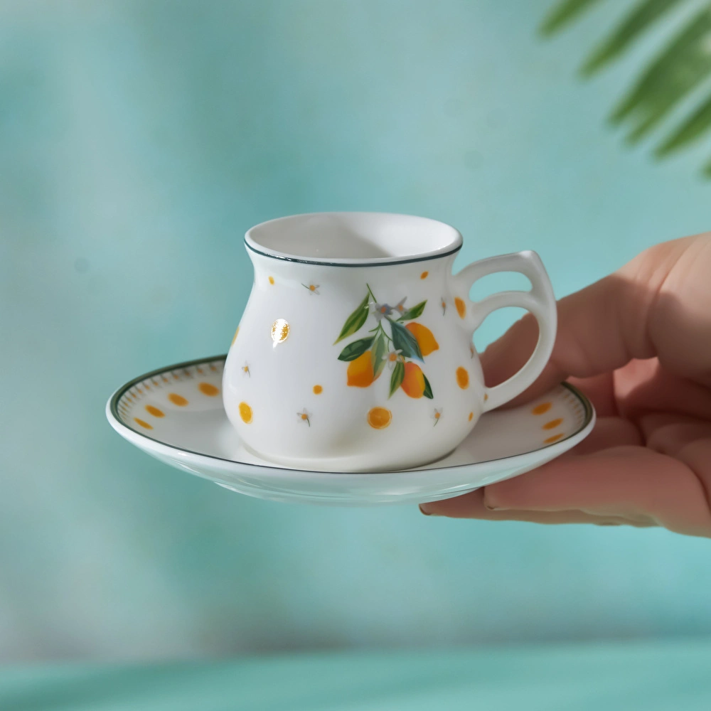 Emsan Limon 6 Kişilik Kahve Fincan Takımı görseli 2