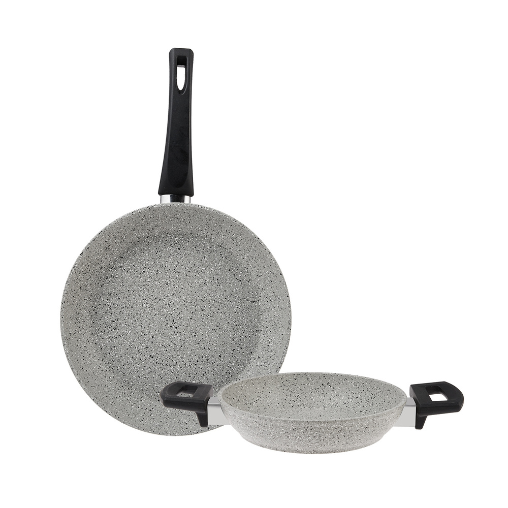Emsan Premium Granit Grey Tava ve Sahan Seti görseli 1