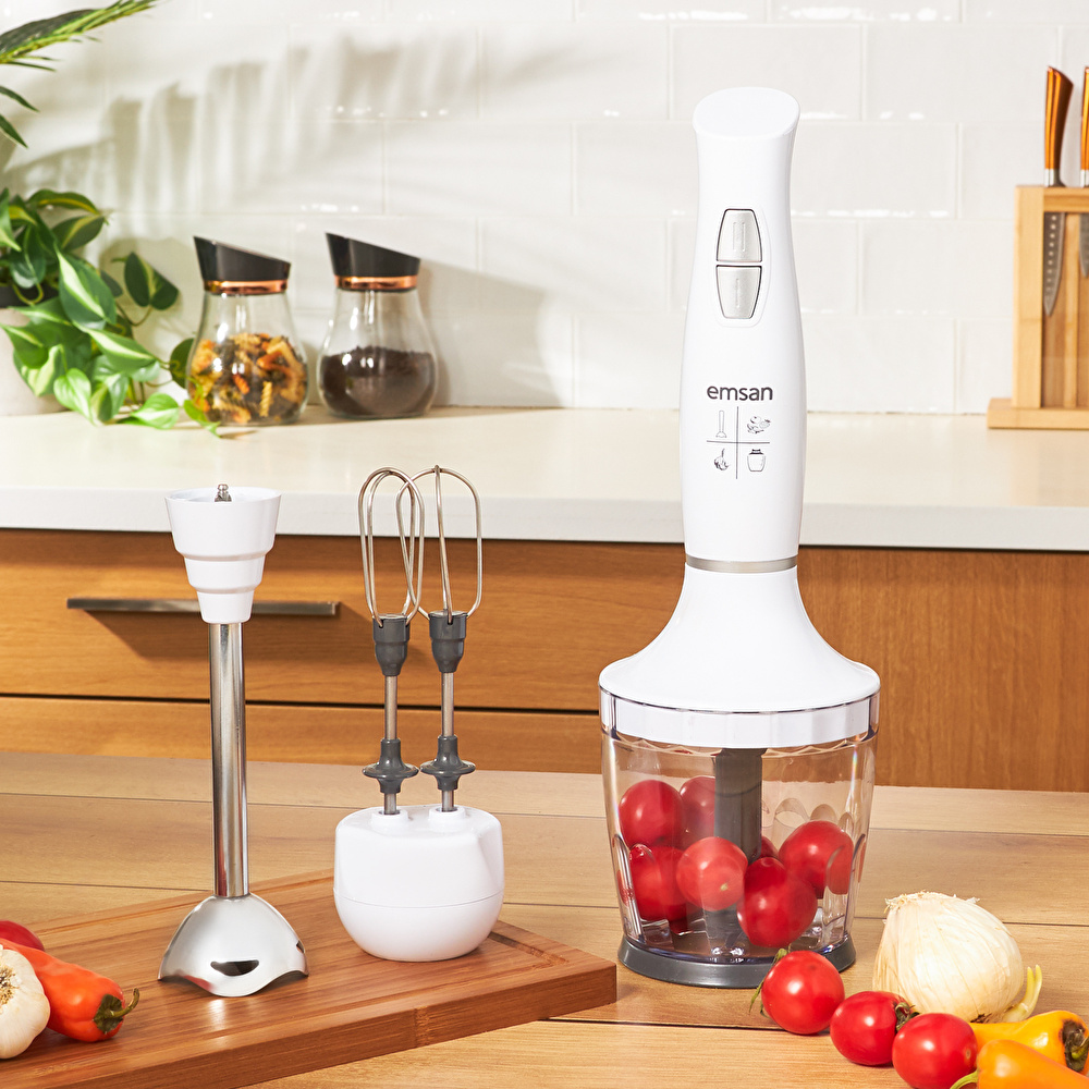 Emsan Magic Power Midi 4'lü Blender Seti Beyaz görseli 1