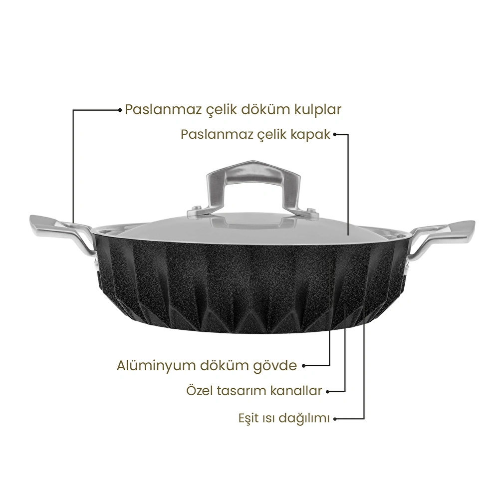 Emsan Diagon 26 cm Pilav/Karnıyarık Tencere görseli 5