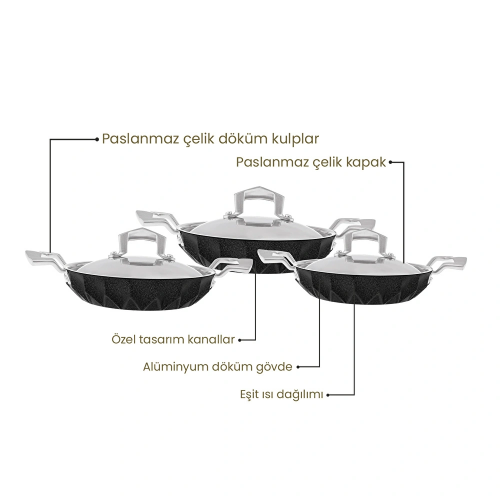 Emsan Diagon 6 Parça Sahan Set görseli 7