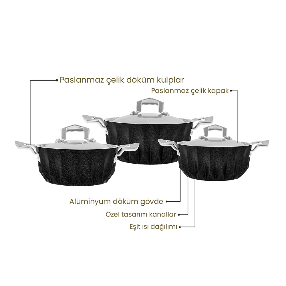 Emsan Diagon 6 Parça Midi Set  görseli 9