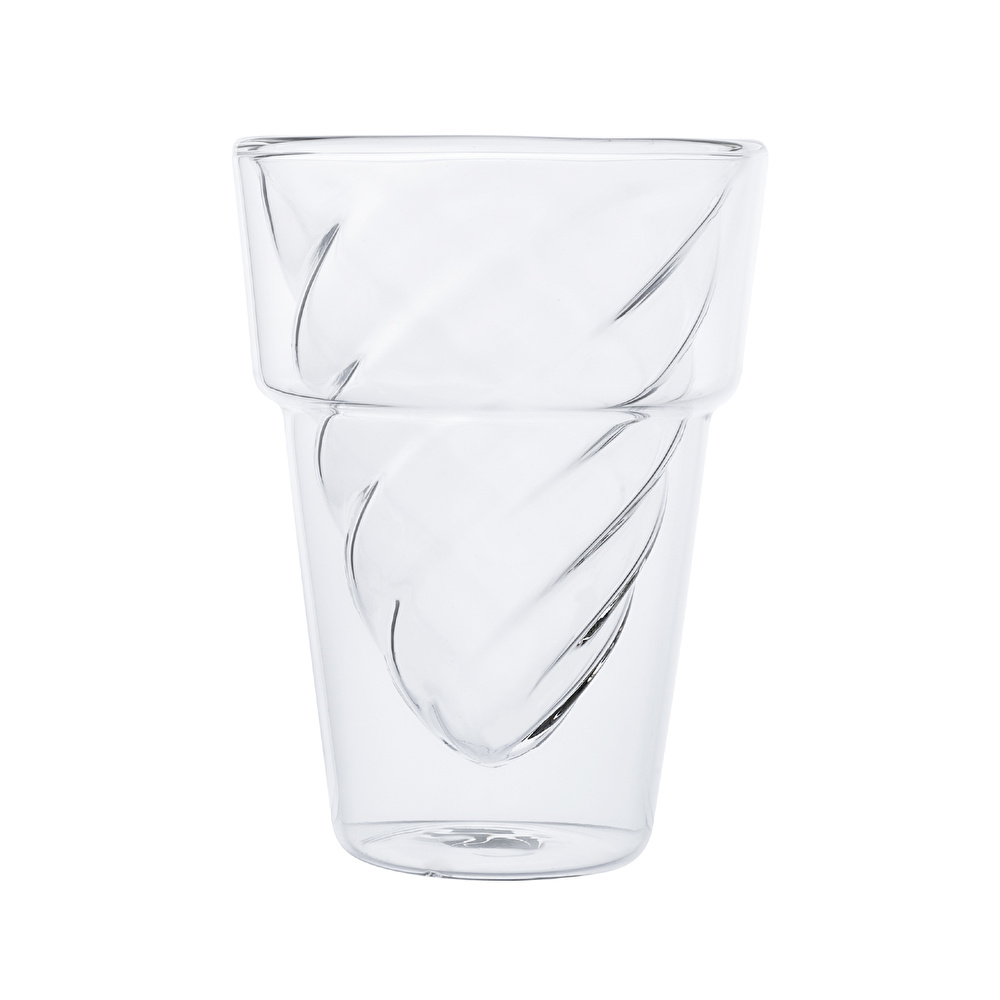 Emsan Globe Çift Cidarlı Külah Form Cam Bardak 250 ml görseli 3